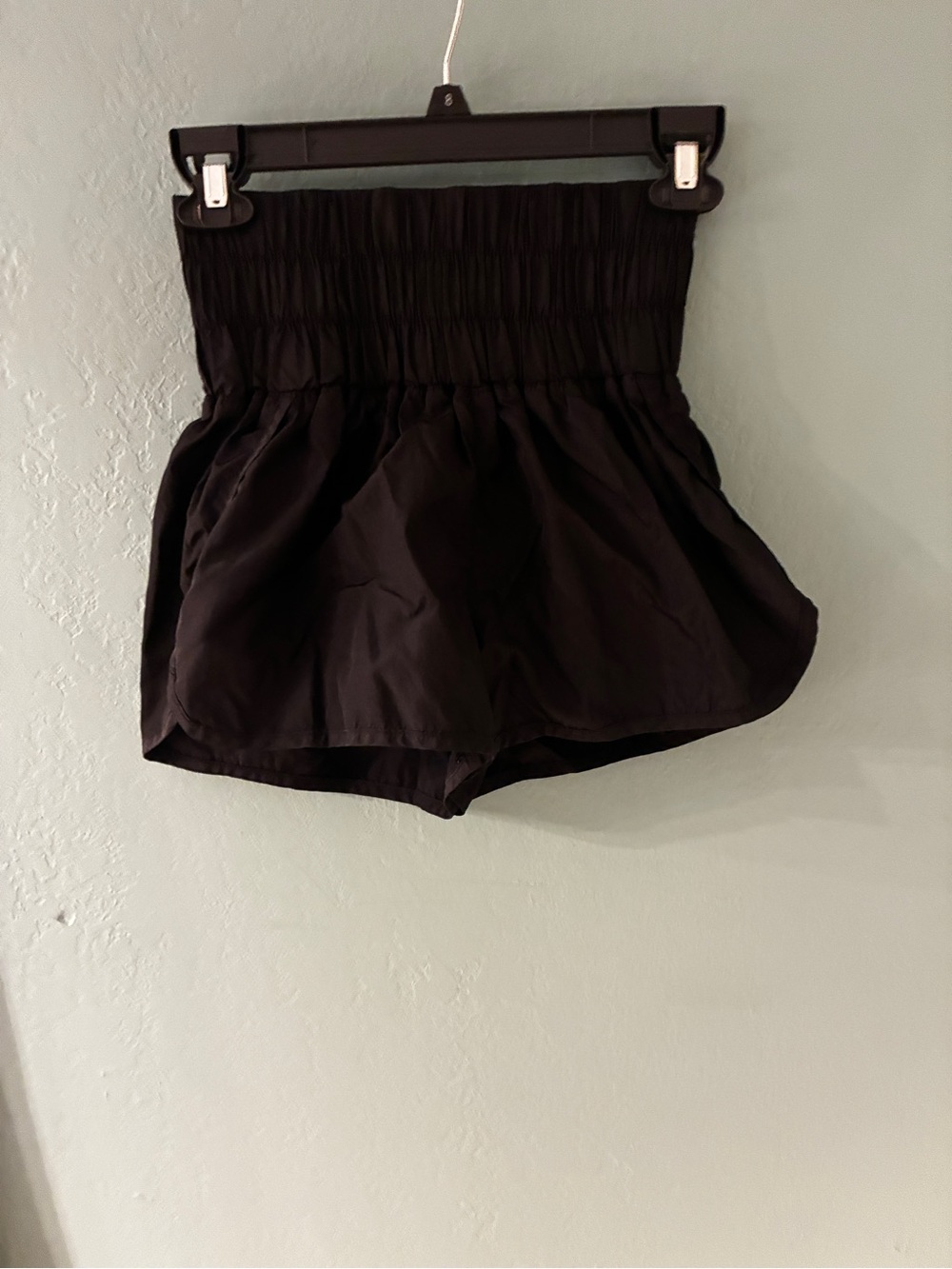 Free people movement High-Waist Smocked Black Women’s Shorts